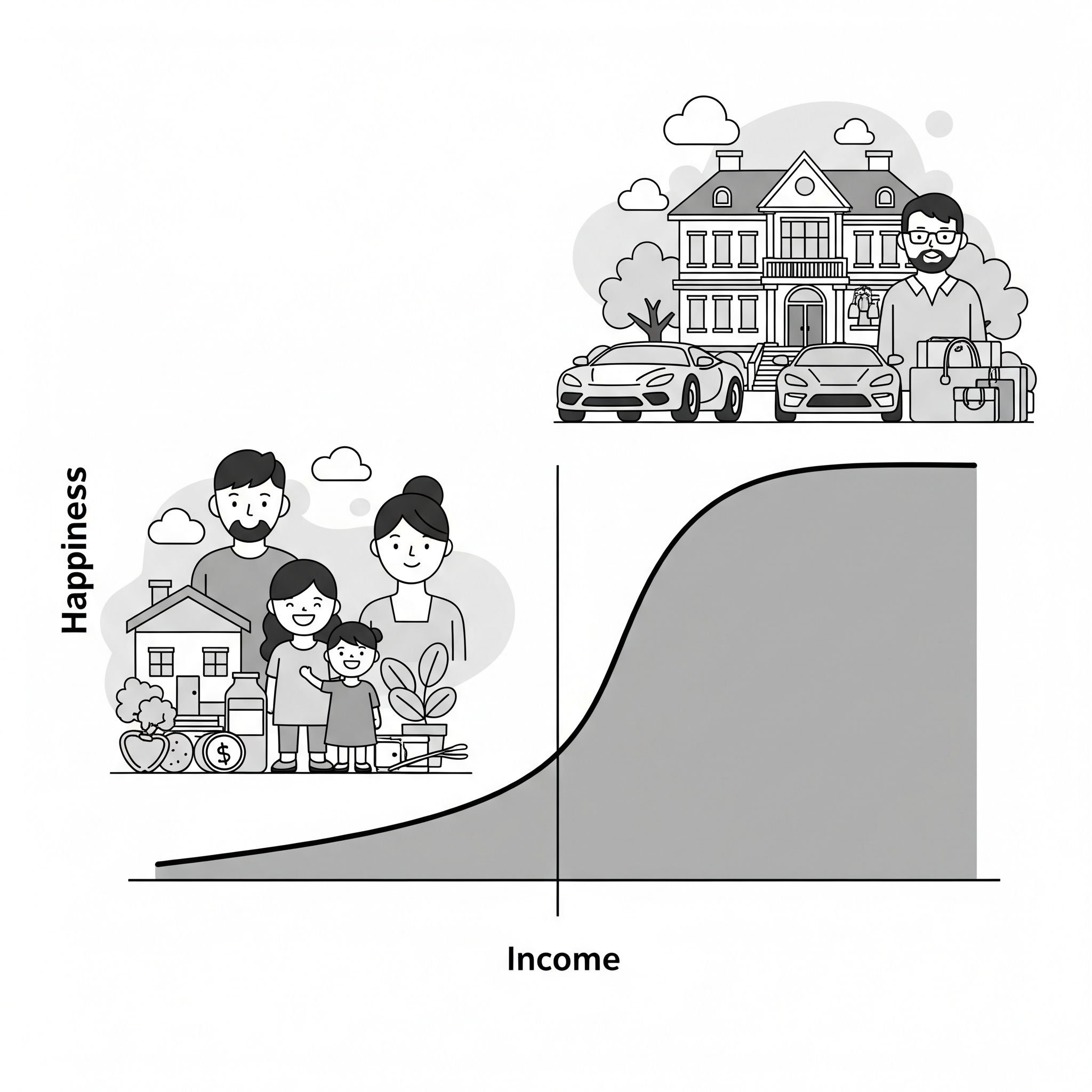 The Economics of Happiness: Why Money Stops Working After a Point